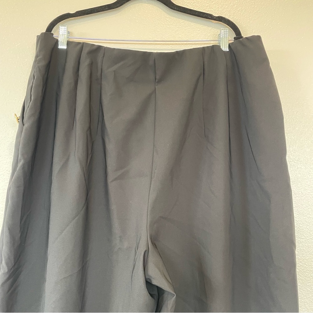 Studio By Torrid Wide Leg Refined Crepe High Rise Pants Gold Buttons Size 3S - Picture 5 of 9